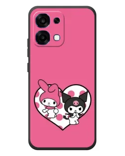 Чехол для OPPO A6 Pro с картинкой «Kuromi и My Melody»