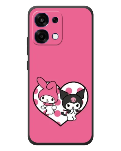 Чехол для OPPO A6 Pro с картинкой «Kuromi и My Melody» Чехол для OPPO A6 Pro с картинкой «Kuromi и My Melody»