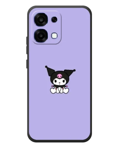 Чехол для OPPO A6 Pro с картинкой «Kuromi — фиолетовый минимализм» Чехол для OPPO A6 Pro с картинкой «Kuromi — фиолетовый минимализм»