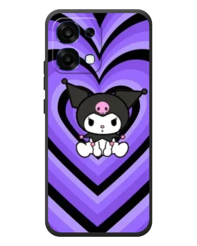 Чехол для OPPO A6 Pro с картинкой «Kuromi и фиолетовые сердца» Чехол для OPPO A6 Pro с картинкой «Kuromi и фиолетовые сердца»