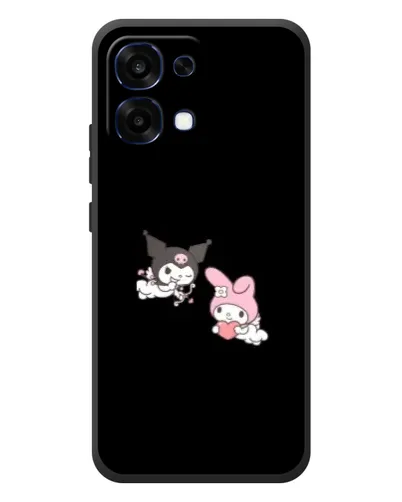 Чехол для OPPO A6 Pro с картинкой «My Melody и Kuromi» Чехол для OPPO A6 Pro с картинкой «My Melody и Kuromi»