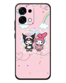 Чехол для OPPO A6 Pro с картинкой «My Melody и Kuromi»