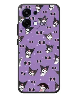 Чехол для OPPO A6 Pro с картинкой «Kuromi — паттерн»
