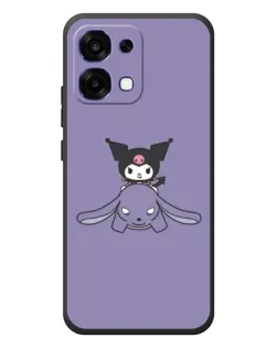 Чехол для OPPO A6 Pro с картинкой «Kuromi на лиловом фоне»