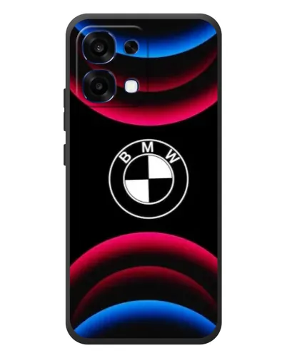 Чехол для OPPO A6 Pro с картинкой «Логотип BMW и неоновые дуги» Чехол для OPPO A6 Pro с картинкой «Логотип BMW и неоновые дуги»