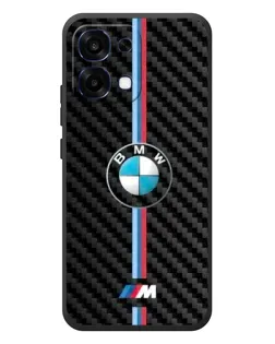 Чехол для OPPO A6 Pro с картинкой «Эмблема BMW и карбон»