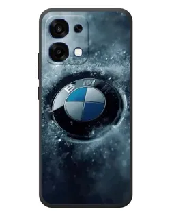 Чехол для OPPO A6 Pro с картинкой «Логотип BMW — лед»