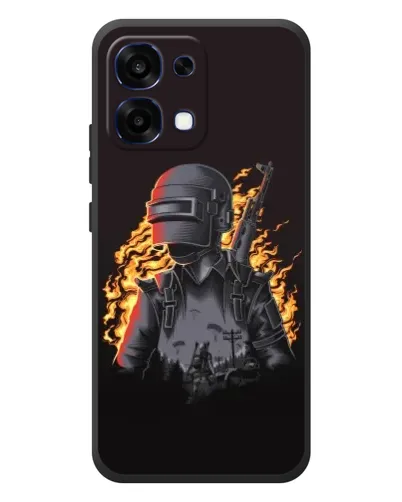 Чохол для OPPO A6 Pro з картинкою «PUBG — вогняний силует» Чохол для OPPO A6 Pro з картинкою «PUBG — вогняний силует»