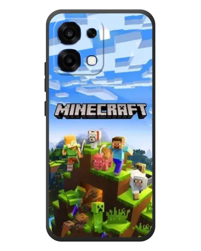 Чехол для OPPO A6 Pro с картинкой «Minecraft классический мир»