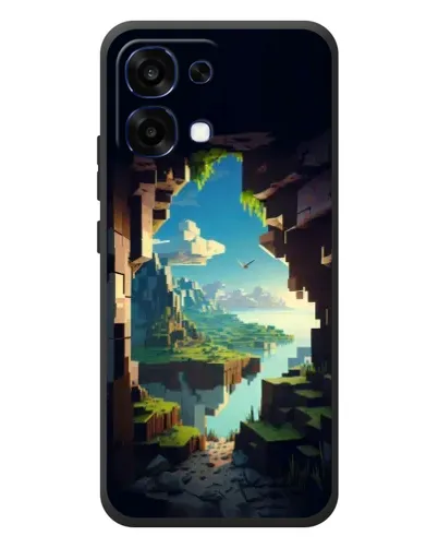 Чехол для OPPO A6 Pro с картинкой «Вид из пещеры»