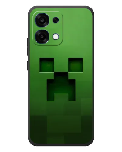 Чехол для OPPO A6 Pro с картинкой «Крипер микро-дизайн»