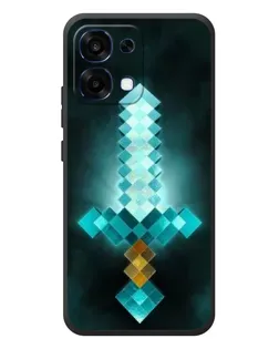 Чехол для OPPO A6 Pro с картинкой «Алмазный меч неон» Чехол для OPPO A6 Pro с картинкой «Алмазный меч неон»
