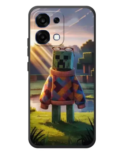 Чехол для OPPO A6 Pro с картинкой «Крипер в свитере»