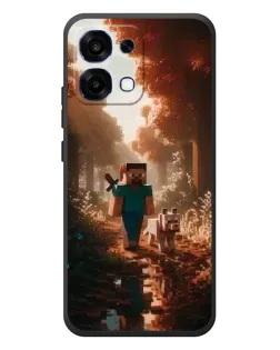Чехол для OPPO A6 Pro с картинкой «Стив в лесу» Чехол для OPPO A6 Pro с картинкой «Стив в лесу»