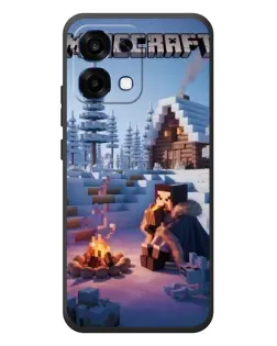 Чехол для OPPO A6 Pro с картинкой «Зимний Minecraft» Чехол для OPPO A6 Pro с картинкой «Зимний Minecraft»