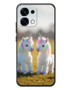 Чехол для OPPO A6 Pro с картинкой «Пара единорогов»