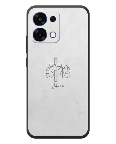 Чехол для OPPO A6 Pro с картинкой «Иоанна 3:16 Крест»