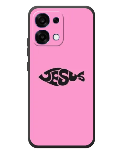 Чехол для OPPO A6 Pro с картинкой «Розовый символ  Jesus»