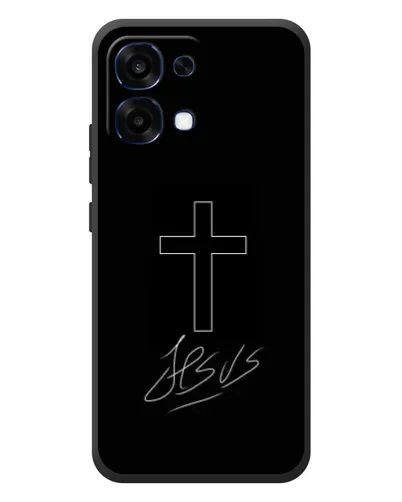 Чехол для OPPO A6 Pro с картинкой «Графический крест Jesus» Чехол для OPPO A6 Pro с картинкой «Графический крест Jesus»