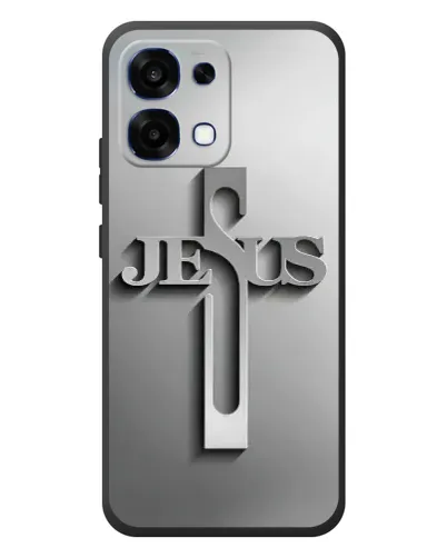 Чехол для OPPO A6 Pro с картинкой «Металлический крест Jesus» Чехол для OPPO A6 Pro с картинкой «Металлический крест Jesus»