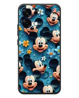 Чехол для OPPO A6 Pro с картинкой «Паттерн Микки и Минни»