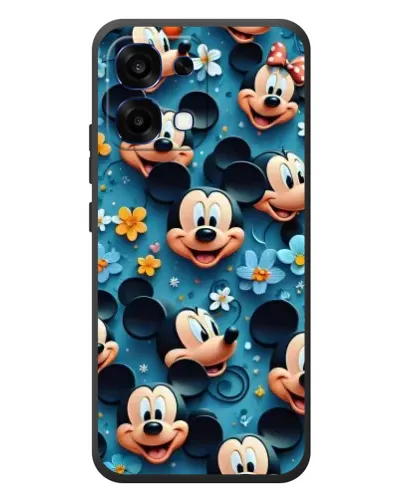 Чехол для OPPO A6 Pro с картинкой «Паттерн Микки и Минни»
