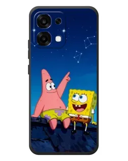 Чехол для OPPO A6 Pro с картинкой «Губка Боб и Патрик ночью» Чехол для OPPO A6 Pro с картинкой «Губка Боб и Патрик ночью»