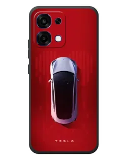 Чехол для OPPO A6 Pro с картинкой «Tesla Top View» Чехол для OPPO A6 Pro с картинкой «Tesla Top View»