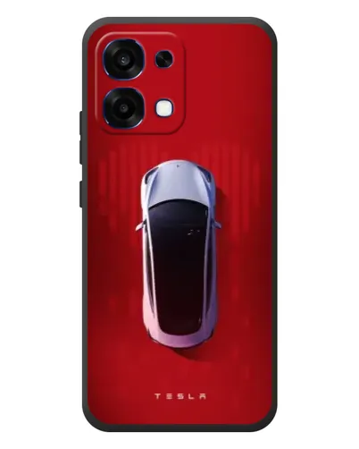 Чехол для OPPO A6 Pro с картинкой «Tesla Top View» Чехол для OPPO A6 Pro с картинкой «Tesla Top View»