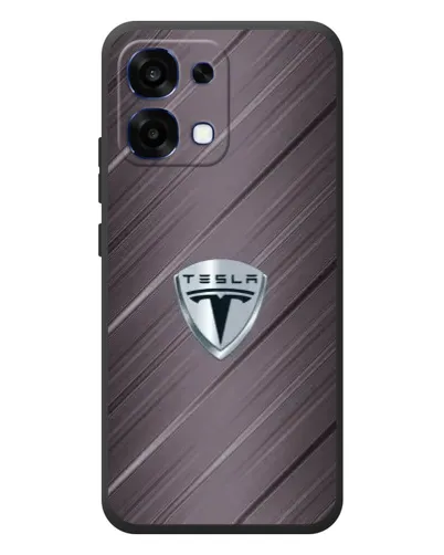 Чехол для OPPO A6 Pro с картинкой «Металлическая текстура Tesla» Чехол для OPPO A6 Pro с картинкой «Металлическая текстура Tesla»