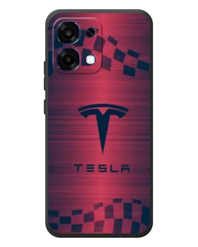 Чехол для OPPO A6 Pro с картинкой «Тесла красный карбон» Чехол для OPPO A6 Pro с картинкой «Тесла красный карбон»