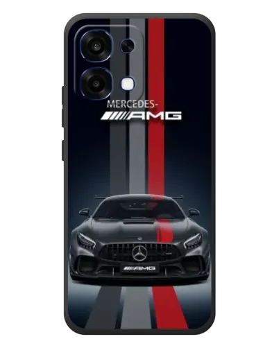 Чехол для OPPO A6 Pro с картинкой «Mercedes — белый карбон»