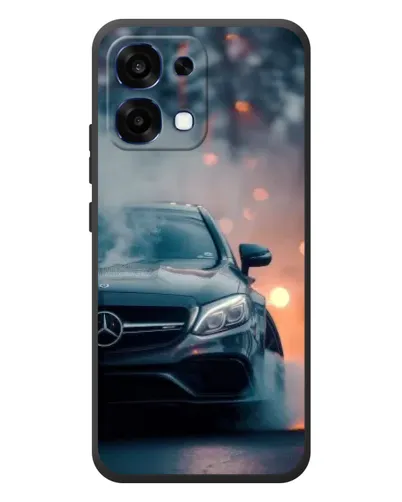 Чехол для OPPO A6 Pro с картинкой «Mercedes — ночной город»