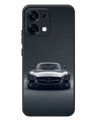 Чехол для OPPO A6 Pro с картинкой «Mercedes на черном»
