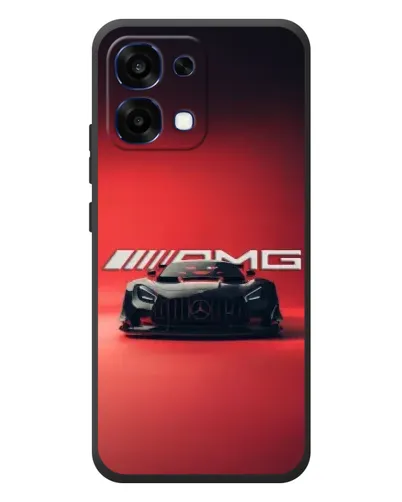 Чехол для OPPO A6 Pro с картинкой «Mercedes AMG — красная линия»