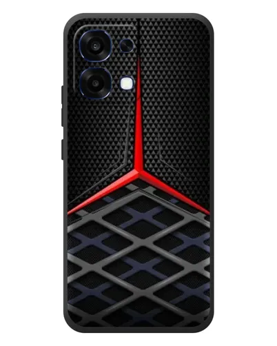 Чехол для OPPO A6 Pro с картинкой «Mercedes Carbon Grid»