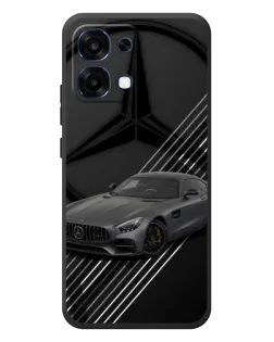 Чехол для OPPO A6 Pro с картинкой «Mercedes AMG — графика» Чехол для OPPO A6 Pro с картинкой «Mercedes AMG — графика»