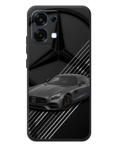Чехол для OPPO A6 Pro с картинкой «Mercedes AMG — графика»