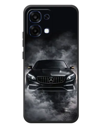 Чехол для OPPO A6 Pro с картинкой «Mercedes в дыму»
