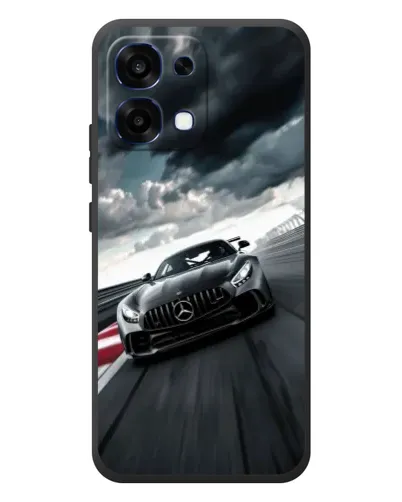 Чехол для OPPO A6 Pro с картинкой «Гоночный Mercedes AMG»