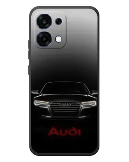 Чехол для OPPO A6 Pro с картинкой «Audi — градиентный контур»