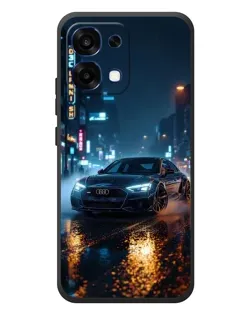 Чехол для OPPO A6 Pro с картинкой «Ночной город и Audi»