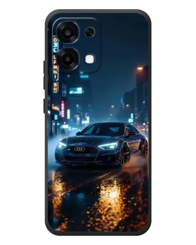 Чехол для OPPO A6 Pro с картинкой «Ночной город и Audi» Чехол для OPPO A6 Pro с картинкой «Ночной город и Audi»