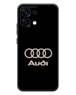 Чехол для OPPO A6 Pro с картинкой «Audi — золотой логотип»