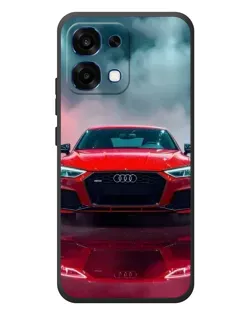 Чехол для OPPO A6 Pro с картинкой «Audi RS — красный стиль»