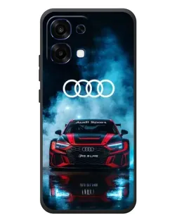 Чехол для OPPO A6 Pro с картинкой «Audi Sport — неон»