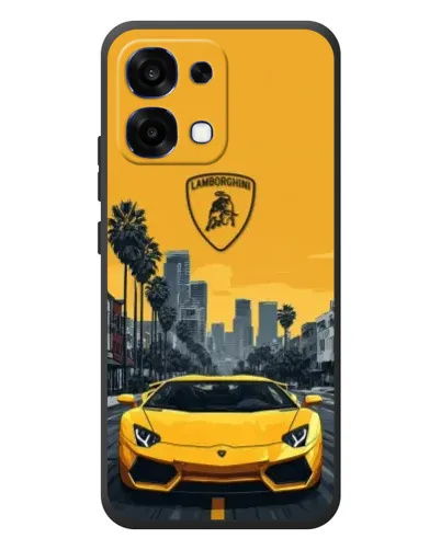 Чехол для OPPO A6 Pro с картинкой «Желтый Lamborghini город» Чехол для OPPO A6 Pro с картинкой «Желтый Lamborghini город»