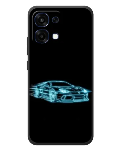 Чехол для OPPO A6 Pro с картинкой «Неоновый контур Lamborghini» Чехол для OPPO A6 Pro с картинкой «Неоновый контур Lamborghini»