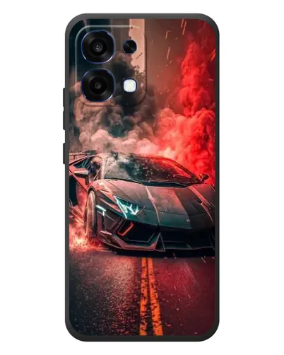 Чехол для OPPO A6 Pro с картинкой «Lamborghini красный дым» Чехол для OPPO A6 Pro с картинкой «Lamborghini красный дым»