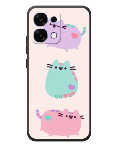 Чехол для OPPO A6 Pro с картинкой «Pusheen трио»